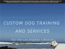 Tablet Screenshot of gooddogk9training.com